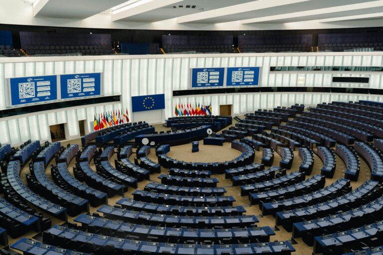 European Parliament plenary chamber in Strasbourg